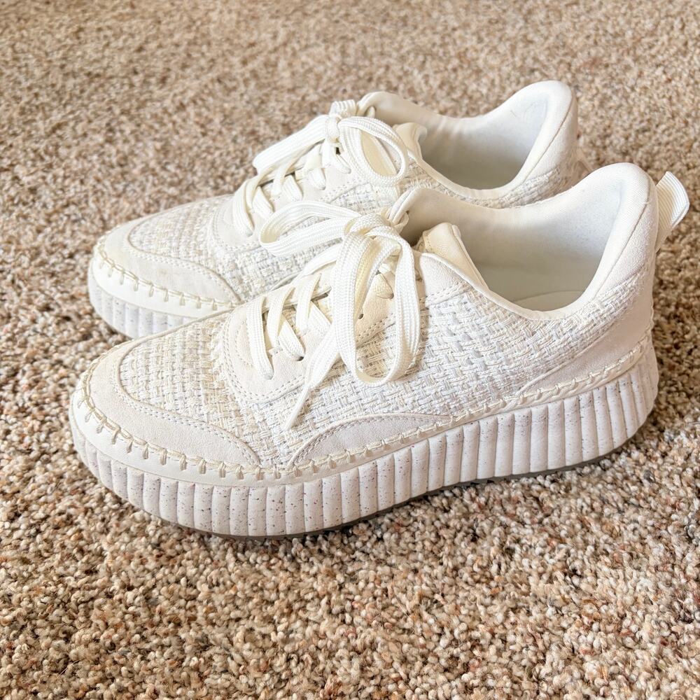 Universal Thread Dolen Woven Platform Comfort Sneakers - White Women's Size 8.5 - Picture 8 of 11